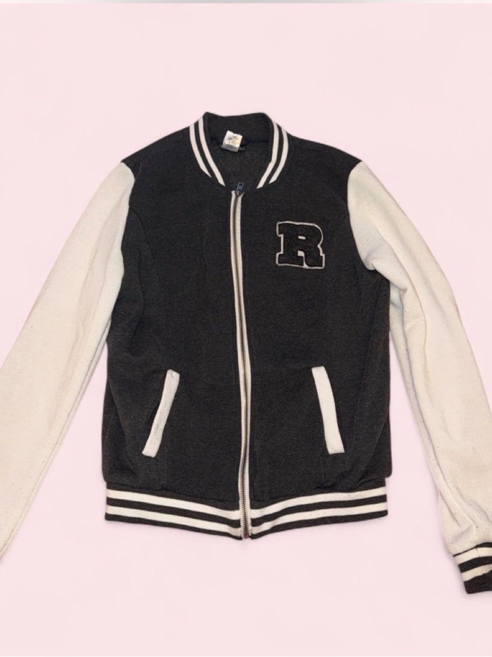 Dots varsity-style bomber jacket